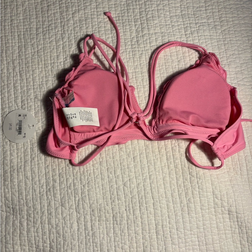 Pink Ruffled Bikini Top - Picture 2 of 3